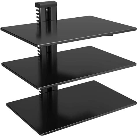 dvd player set top box wall mount bracket shelf|best wall mounted DVD shelves.